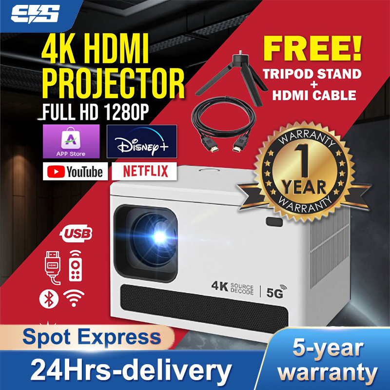 Portable mini projector Android 10.0 2+16G support Netflix/YouTube connect WIFI Bluetooth 4.0 LED pr