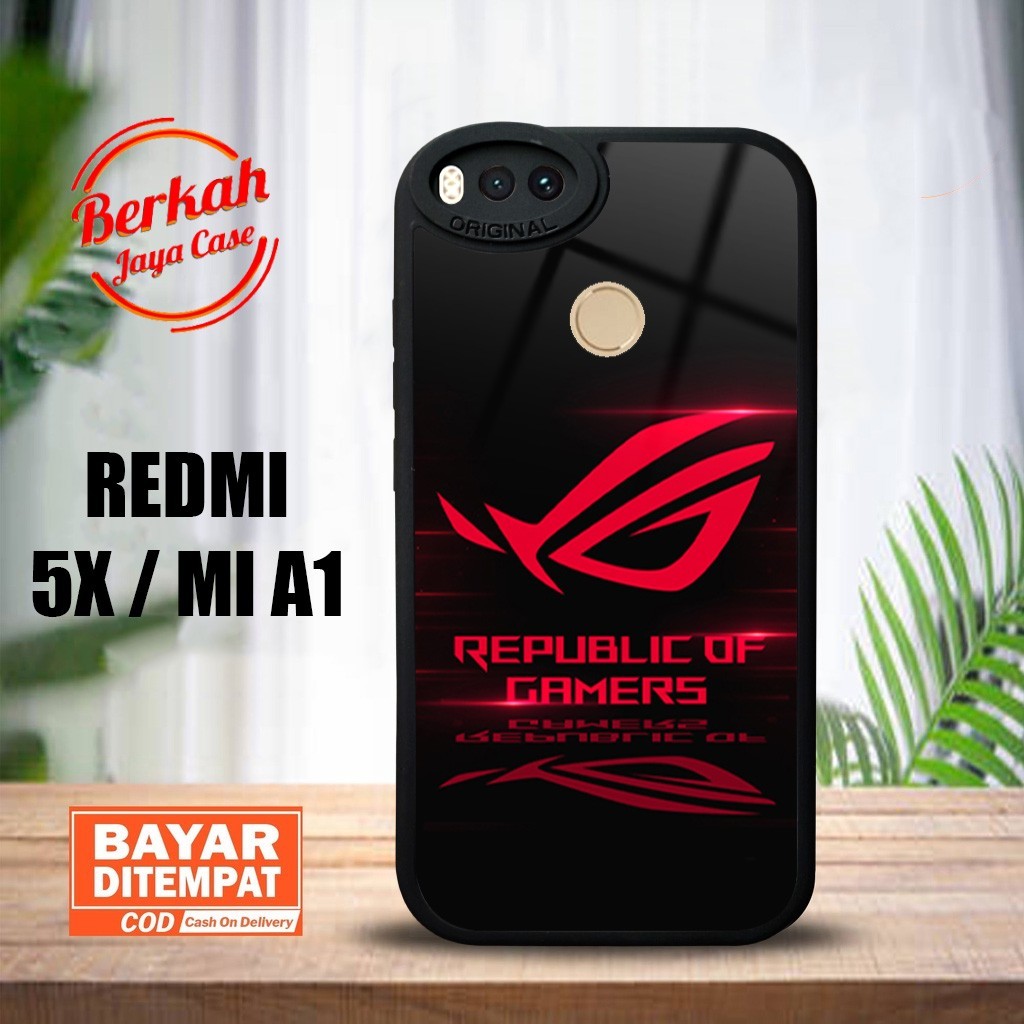 Case Redmi 5X / MI A1 Terbaru Casing MI A1 Rog Case Terlaris Hardcase Softcase Premium Glosy