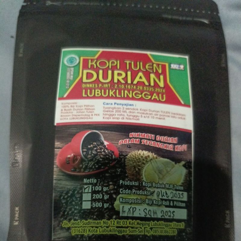 

kopi Durian TULEN