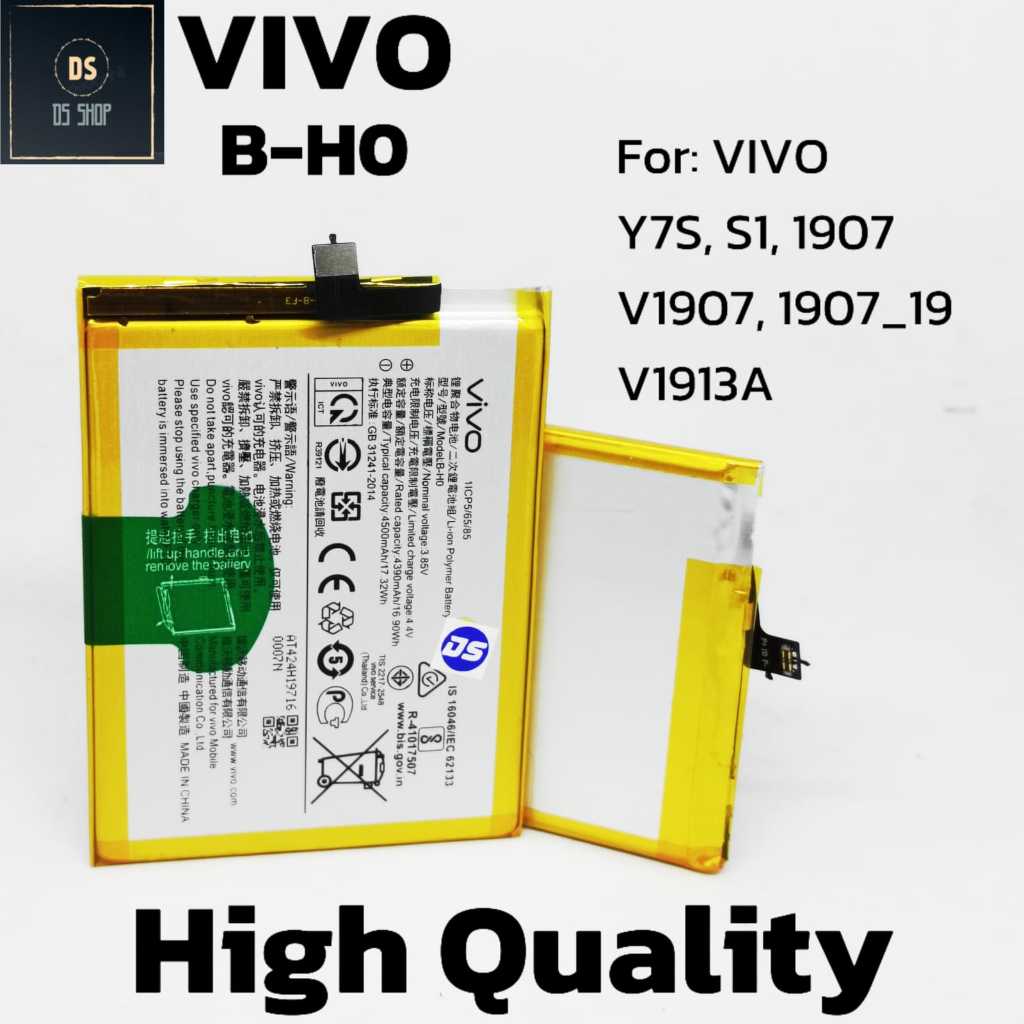 Baterai HP Vivo S1 / Y7S / S1 / 1907 & V1907 / V1913A Neo B-H0 B H0 Original Batre Baterai HP
