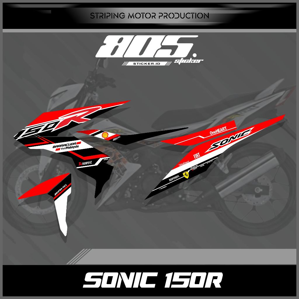 STRIPING STIKER SONIC150R - STIKER VARIASI SONIC - STRIPING MOTOR SONIC GRAFIS KEREN