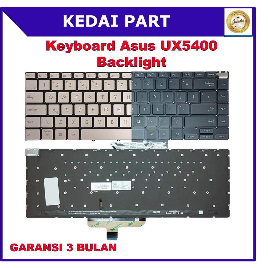 Keyboard Asus Zenbook 14x OLED UX5400 UX5400E UX5400EA UX5400EAG UX5400EG UX5400ZB UX5400ZF Black Si