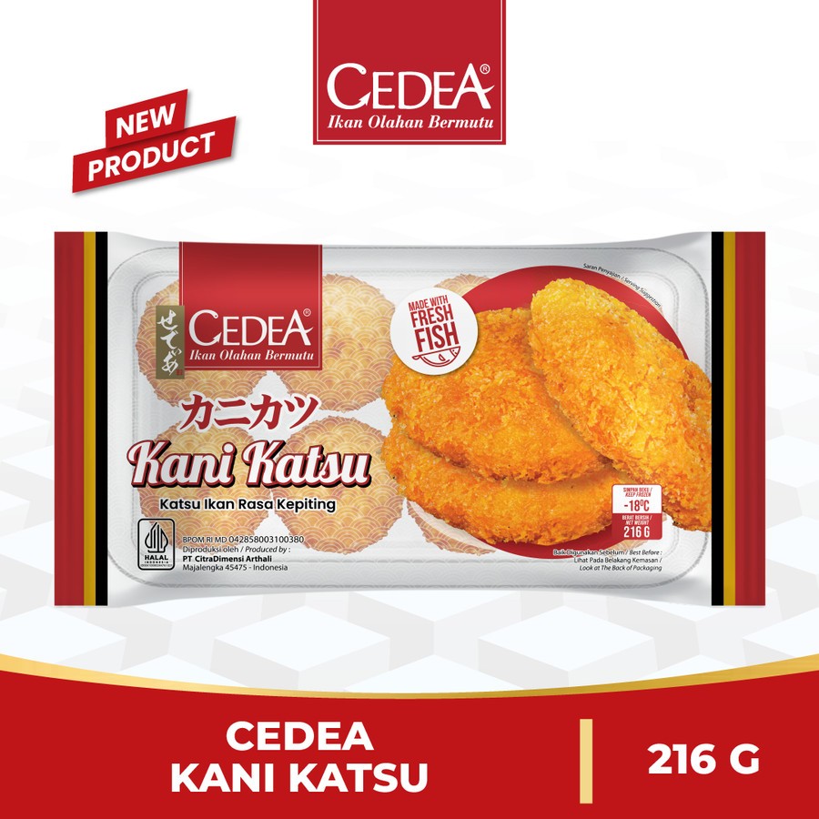 

CEDEA Kani Katsu 216gr (8 pcs) - Katsu Ikan Rasa Kepiting