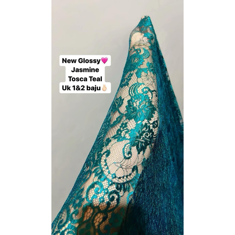 New kain glossy metallic jasmine