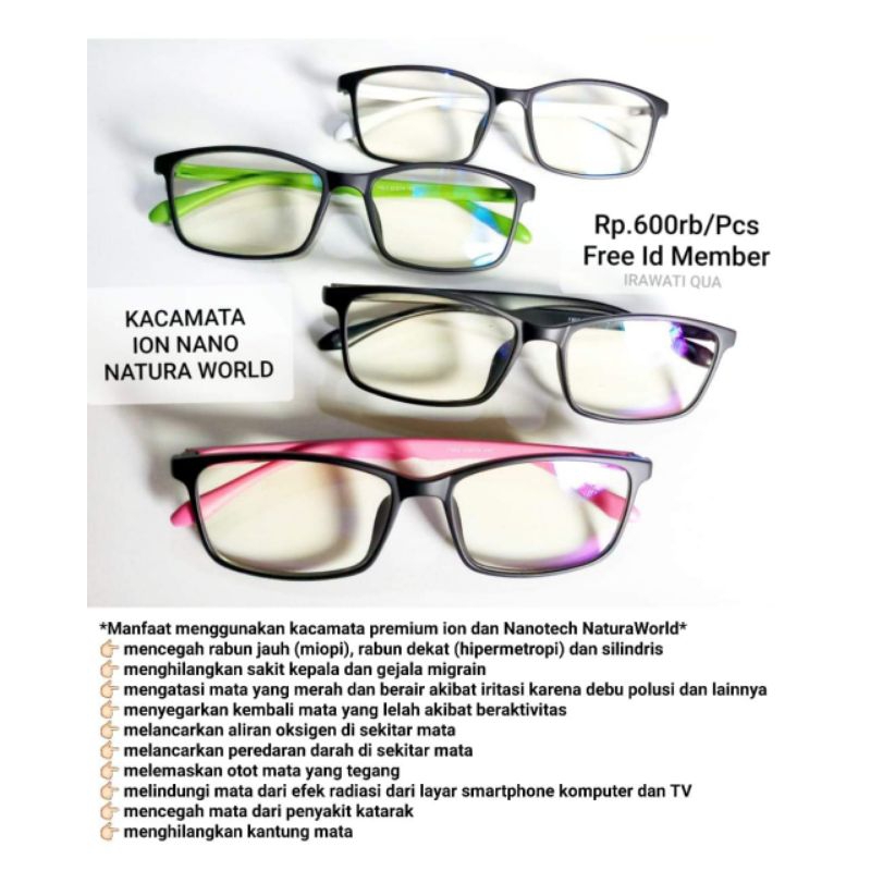 Kacamata Ion Nano Original Natura World