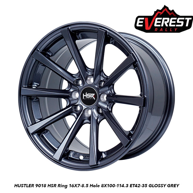 VELG RACING HSR HUSTLER RING 16 LEBAR 7 DAN 85 UNTUK MOBIL SWIFT, AGYA, RIO