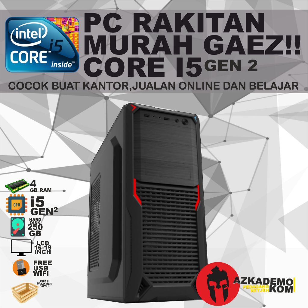 1 SET PC CORE i3 - i7 GEN 2 MURAH