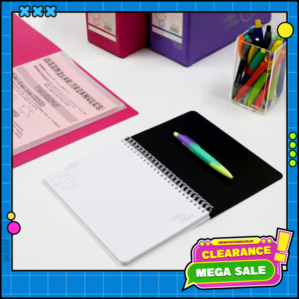 

Bantex Notebook Hello Kitty A5 (80 Sheets) Black 8020A10HK