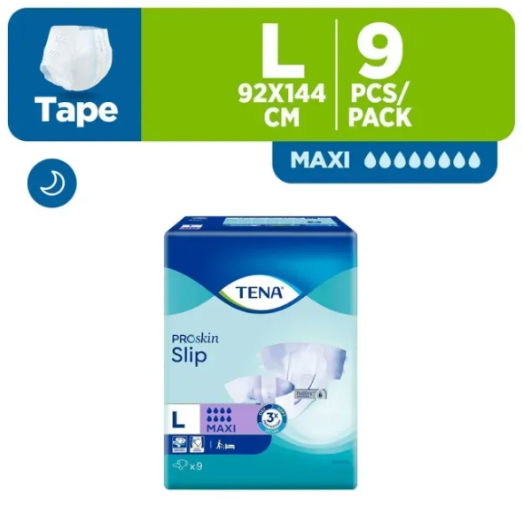 Tena Proskin Slip Maxi Unisex Adult Diapers - L