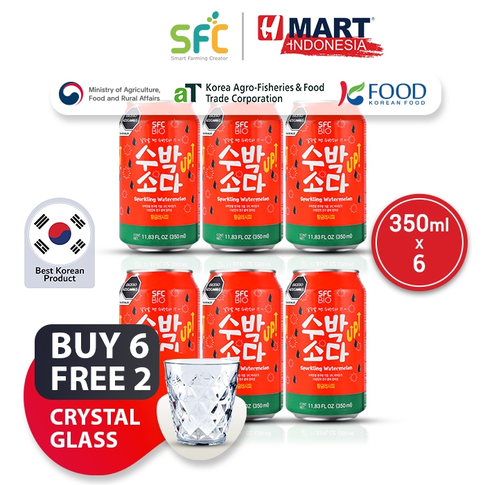 

SFC Sparkling Watermelon - Minuman Rasa Semangka Berkarbonasi 350ml 1 Pack (isi 6pcs)