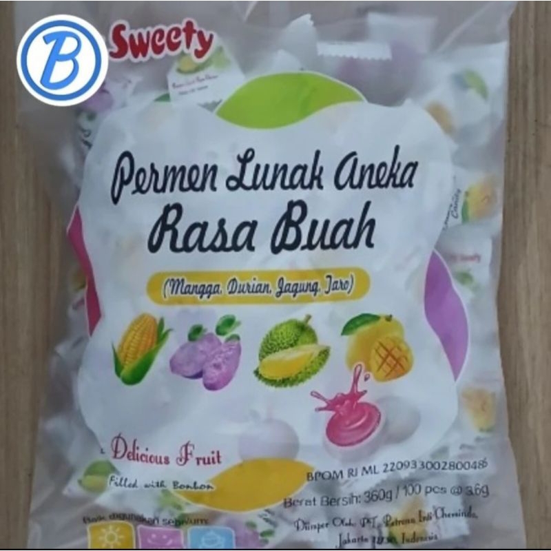 

My Sweety Permen Lunak Aneka Rasa Buah isi 100pcs