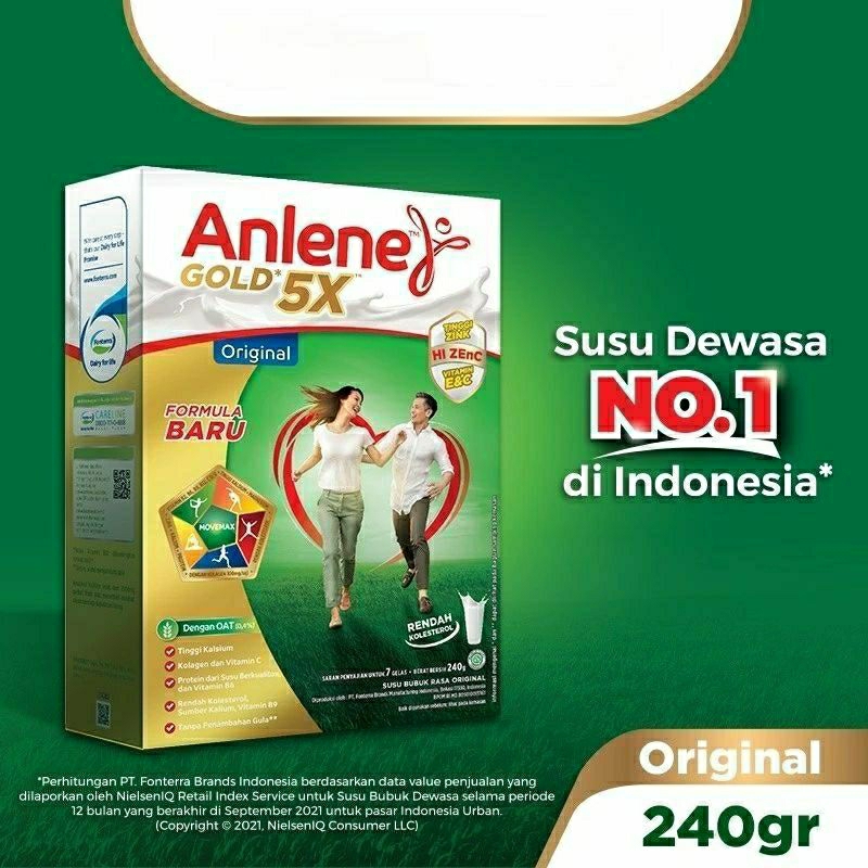 

anlene gold 170/240/580gr, susu bubuk untuk kesehatan dan kekuatan tulang