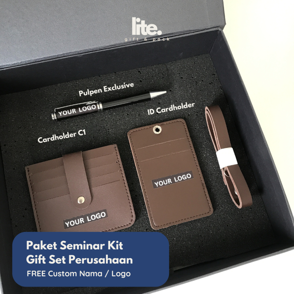 

[Ready & Bisa Satuan] Seminar Kit Gift Box, Corporate Giftbox, Premium Giftbox, Birthday/ Graduation, Cardholder C1