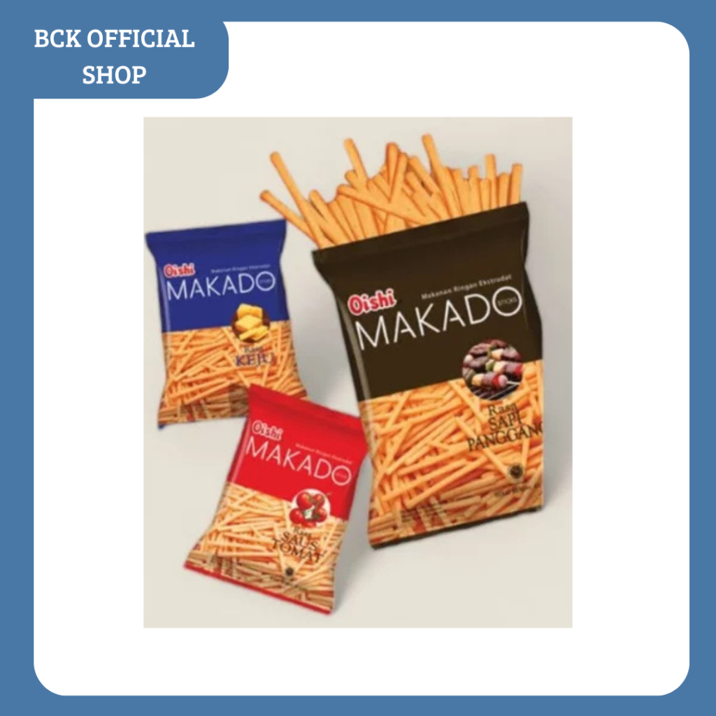 

Oishi Snack Stik Makado Rasa Keju | Rasa Sapi Panggang 60gr (PCS)