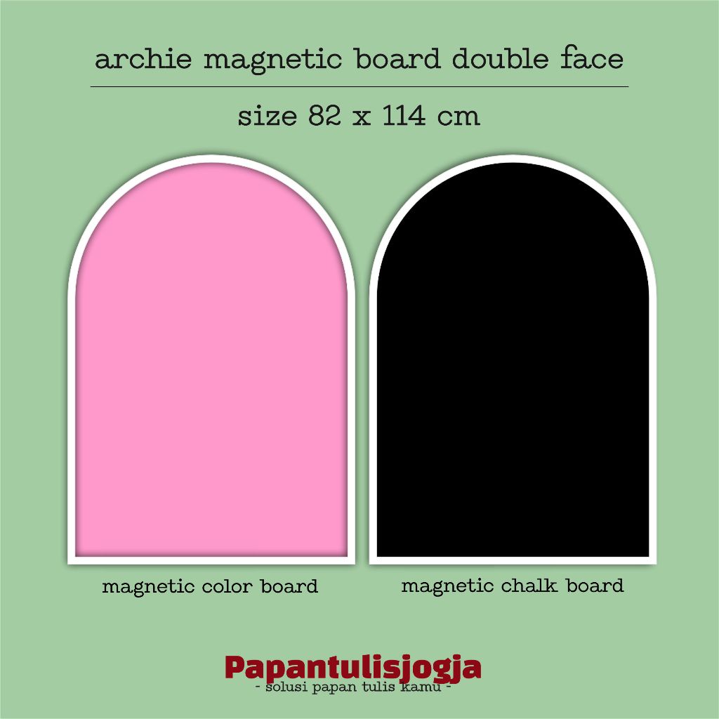 

Papan tulis anak | mainan edukasi | media belajar anak | Archie magnetic colorboard 82 x 114 cm - 2 SISI