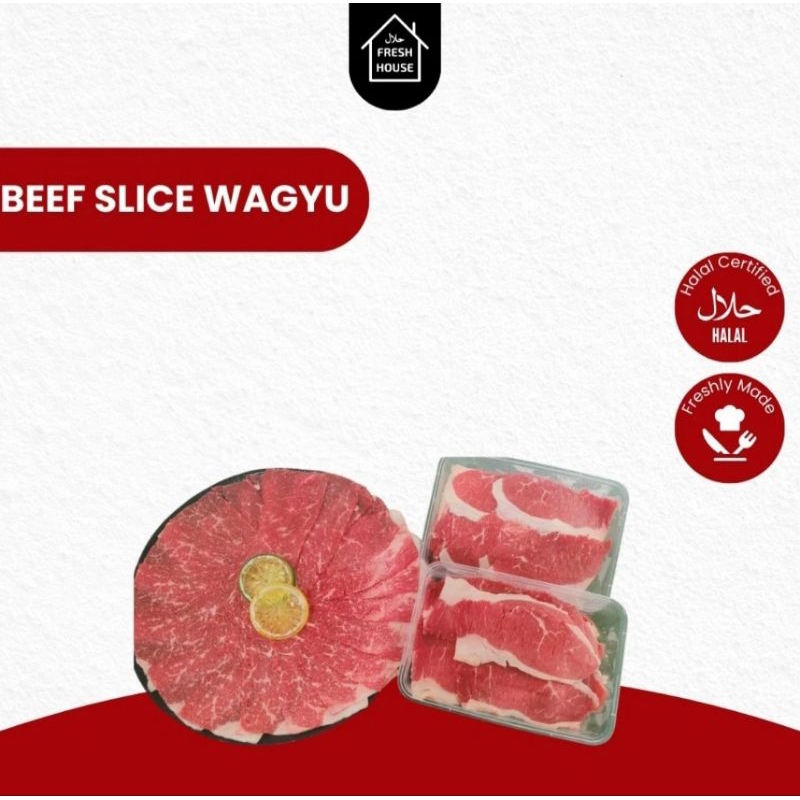 

BEEF SLICE WAGYU MB3 TANPA BUMBU DAN MARINASI 500GR