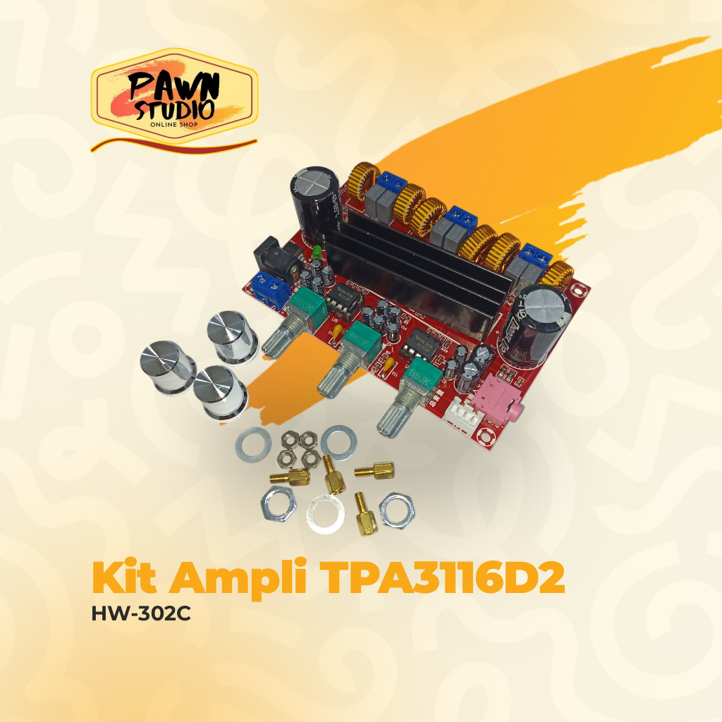 Modul Digital Power Amplifier Kit TPA3116D2 Stereo Class D - HW 302C
