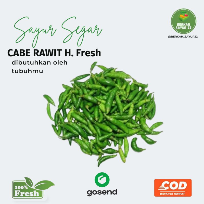 

BERKAH_SAYUR22 Cabe Rawit Hijau