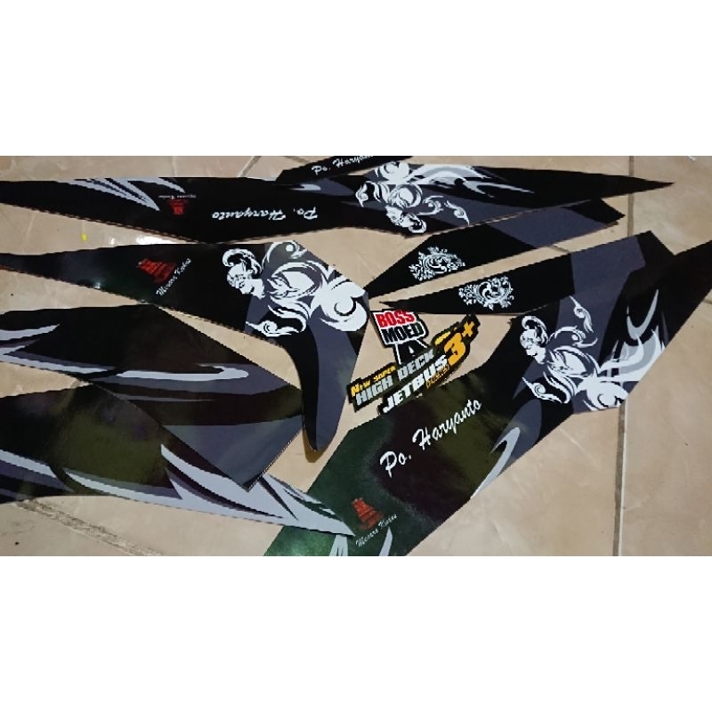 OBRAL MURAH STIKER STRIPING MOTOR LIVERY BUS BEAT FI, ESP, KARBU, SUPRA X DLL