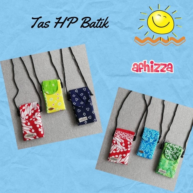 Tas Handphone Batik Tas Dompet Batik Handmade Tas HP Batik Hadiah Tas Motif Batik Tas Batik Kecil Ca