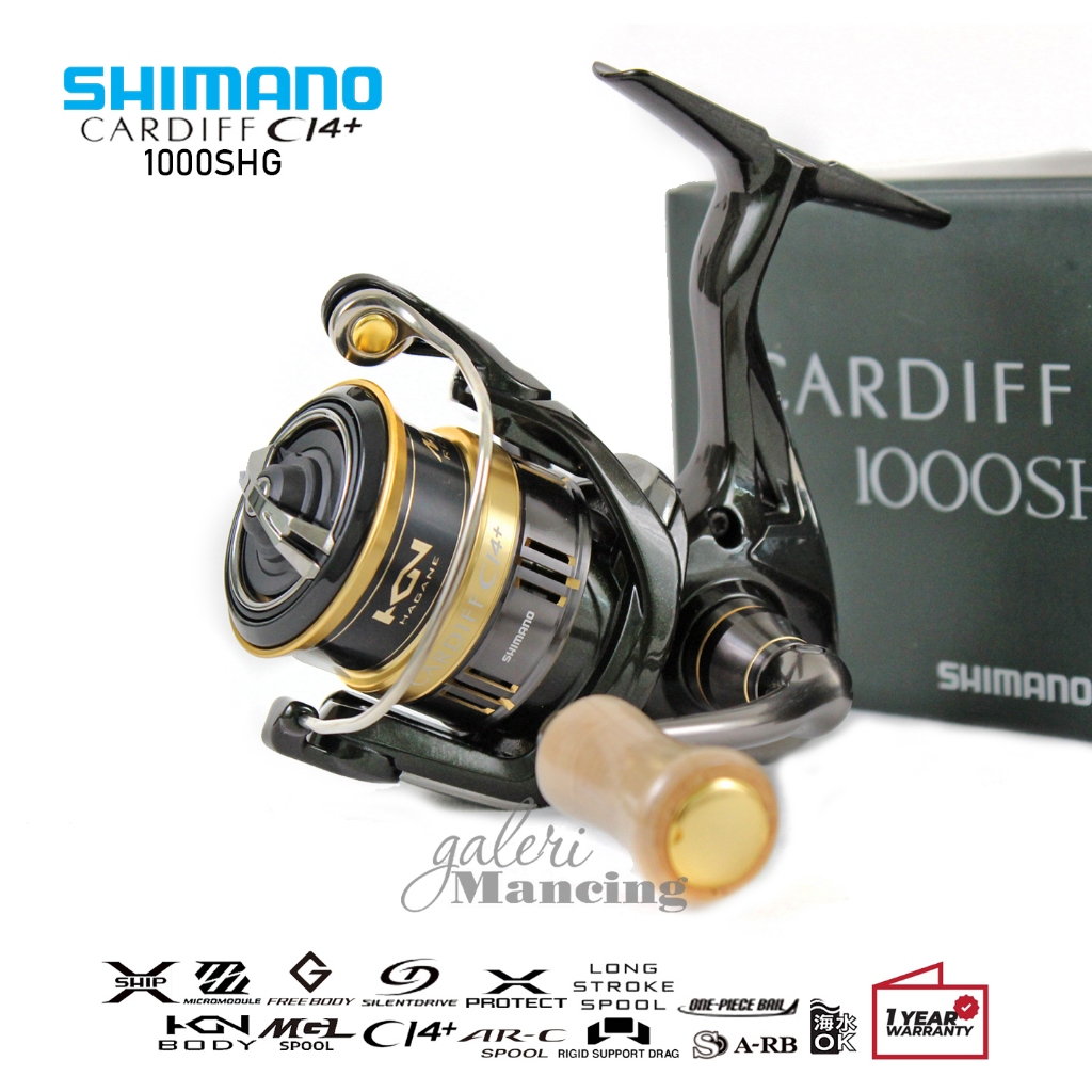 Reel Shimano Cardiff C14+ - 2018 - 1000SHG - C3000MHG