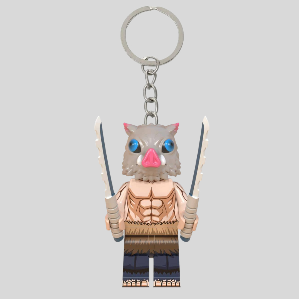 Inosuke LEGO Keychain | Gantungan Kunci LEGO Inosuke | Demon Slayer Series