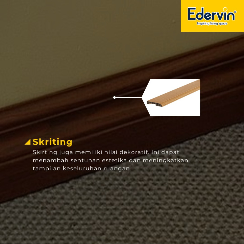 List Plint Pvc Edervin flooring Plint 8- 10 cm /btg