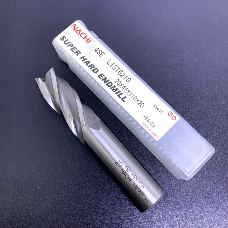 Endmill HSS 20 mm merk Nachi baru original Endmill 20mm