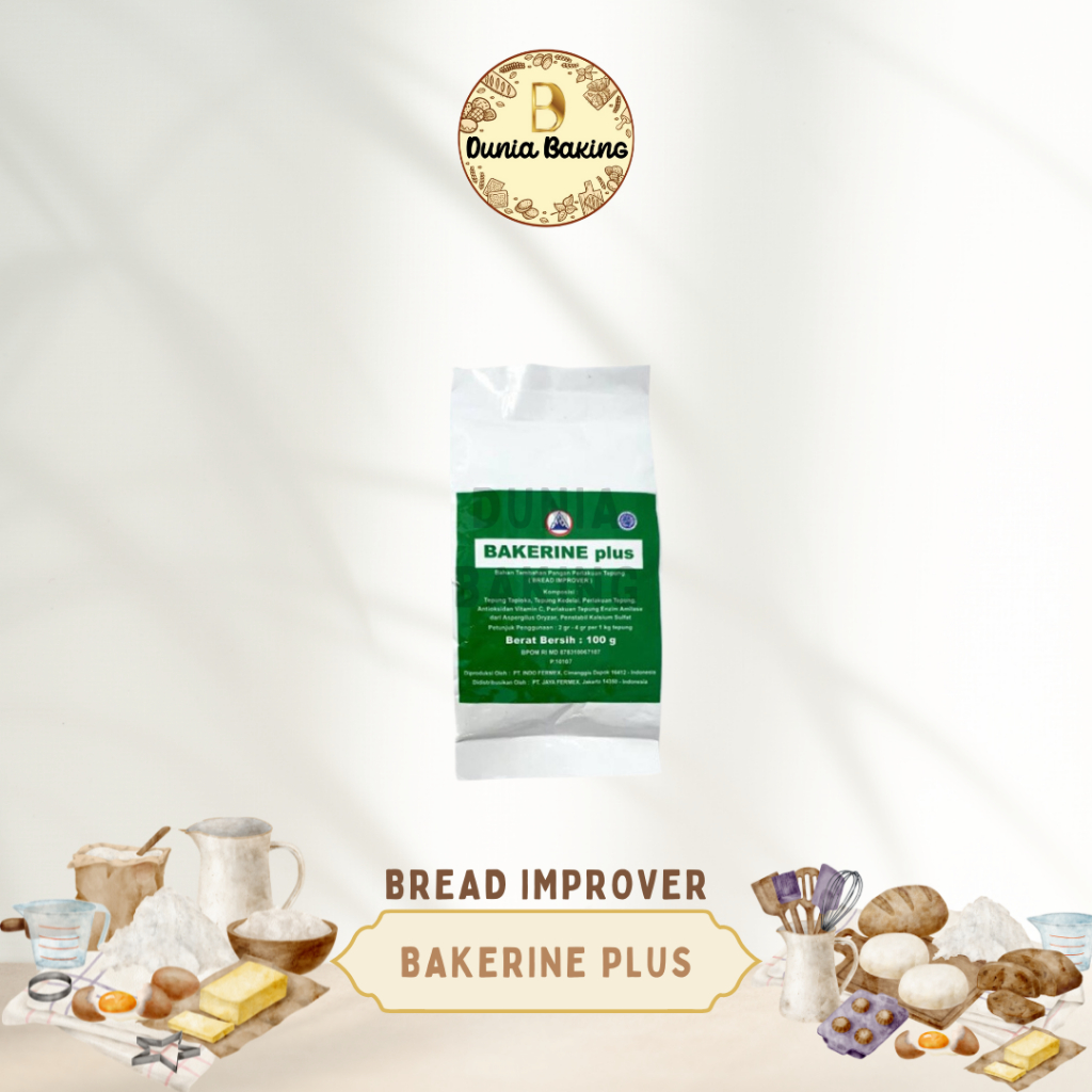 

Bakerine plus 100gr | Bread improver | Pengembang roti 100gr