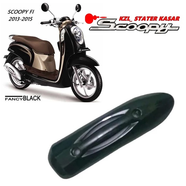 Cover Tutup Tameng Knalpot Scoopy fi  / tameng / Cover Tutup Knalpot Scoopy  2013-2016