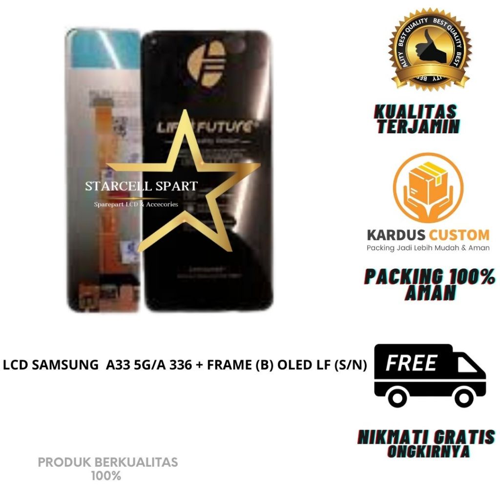 LCD SAMSUNG  33 5G/A 336 + FRAME (B) OLED LF (S/N)