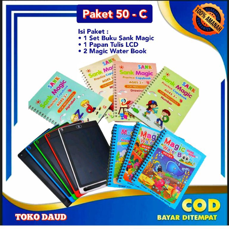 

KODE C57G Buku Sank Magic Buku Belajar Menulis Menggambar Anak PAUD TKBuku Viral