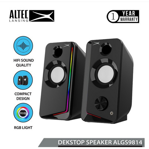 Speaker Altec Lansing ALGS9814 RGB 2.0 HiFi Powerful Sound Quality