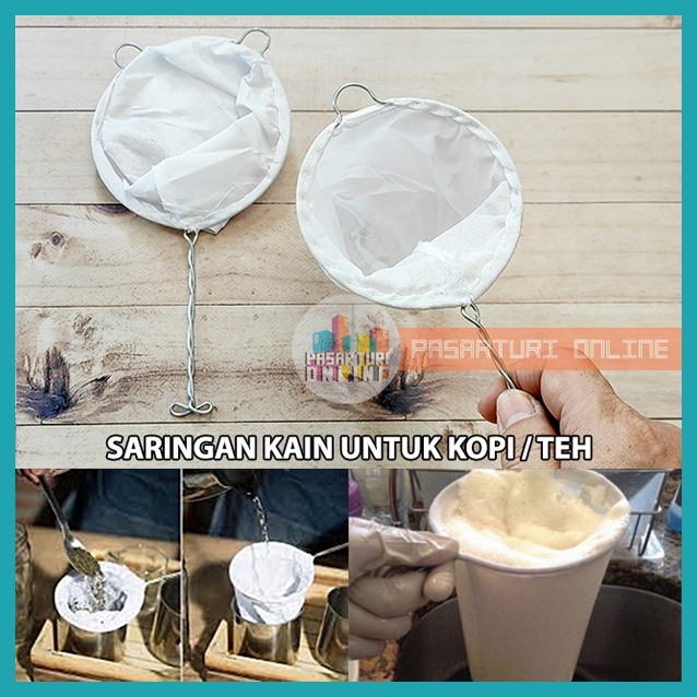 SARINGAN KAIN SEDERHANA / Saringan Filter Teh Kopi Jus Jamu / Saring Penyaring Ampas