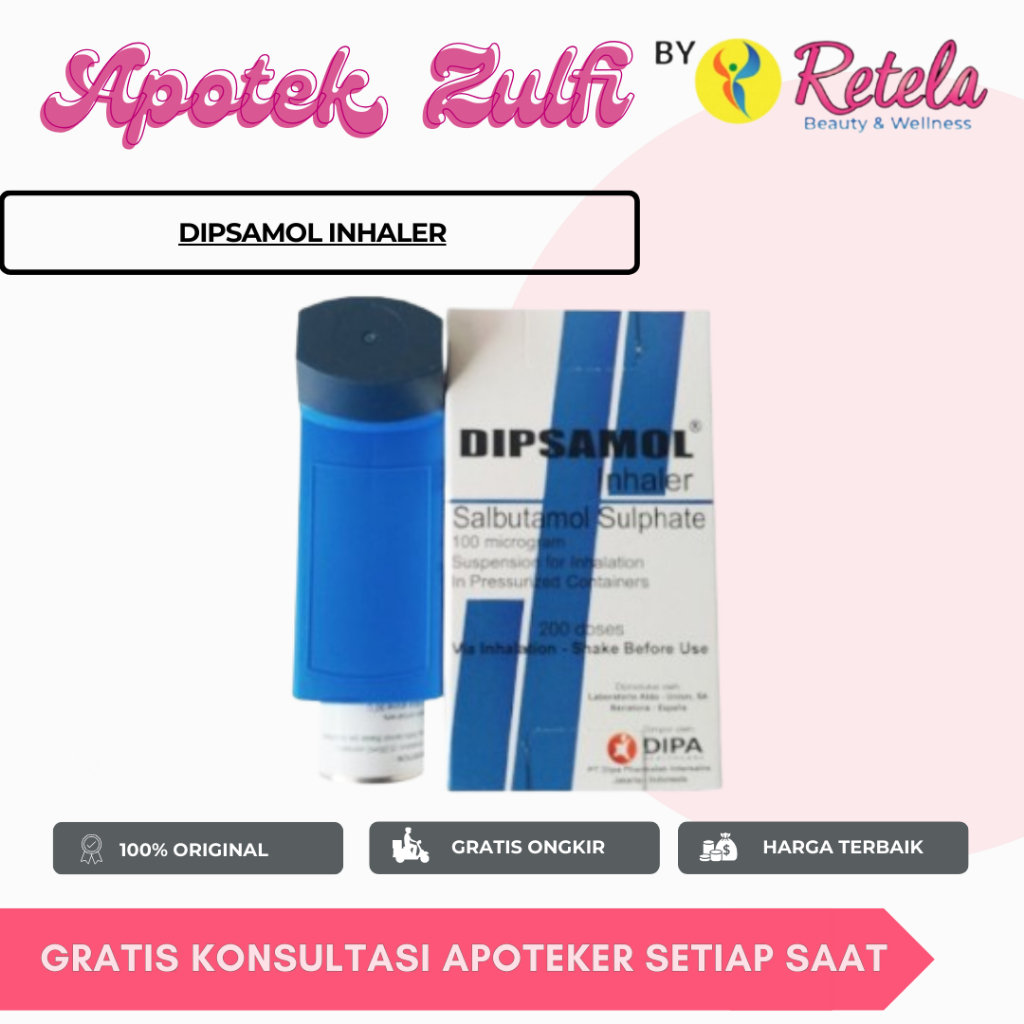 Dipsamol Inhaler / DIPSAMOL 100 MCG INHALER BOX 200 DOSIS