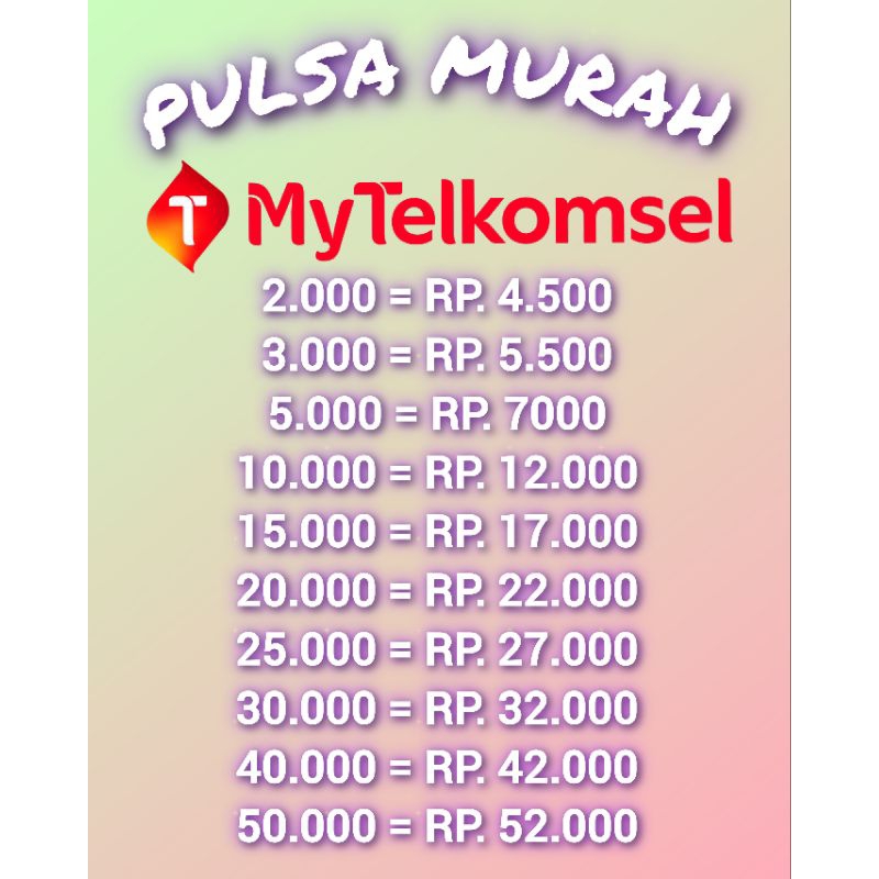 PULSA TELKOMSEL 3000 TERMURAH