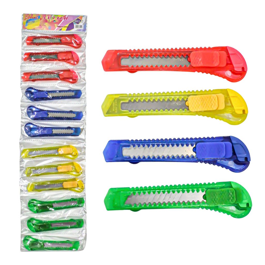 

1 LSN / 12 Pcs Cutter Linko-77 Besar Transparant