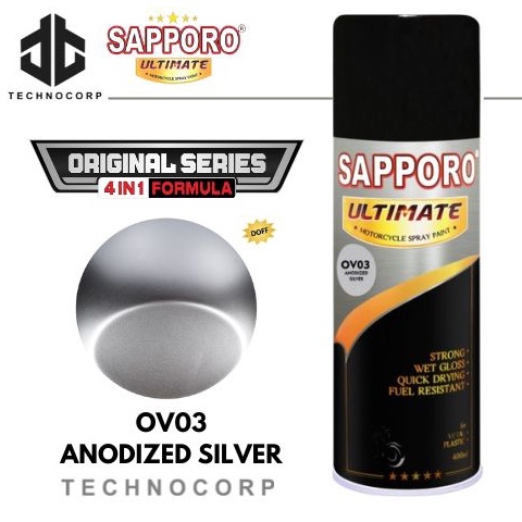 

KODE P3X Cat Semprot SAPPORO ULTIMATE OV3 Anodized Silver