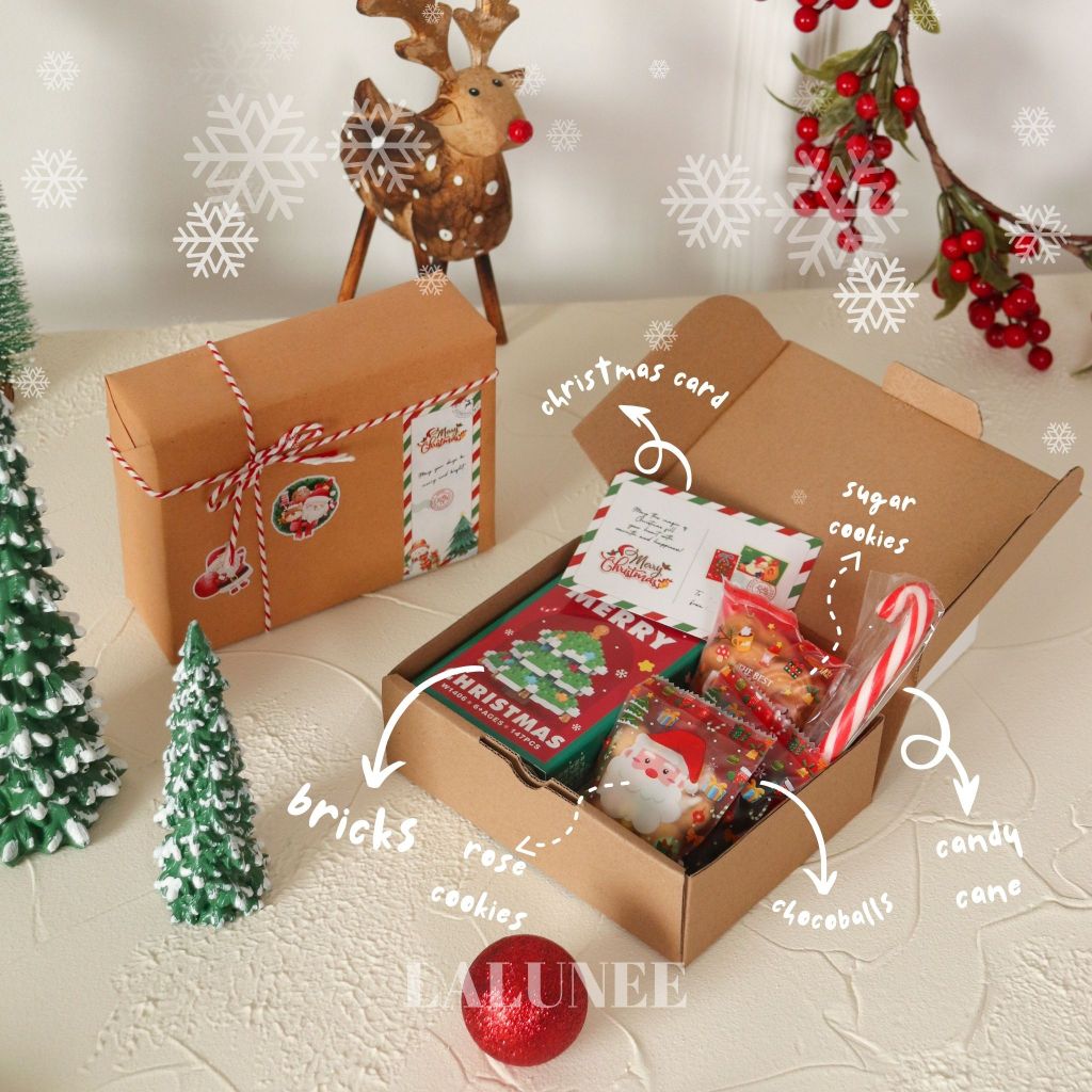 

Promo 7.7 Mini Hampers Natal Lucu isi Bricks, Cookies, Permen - Kado Natal Anak - Souvenir Sekolah