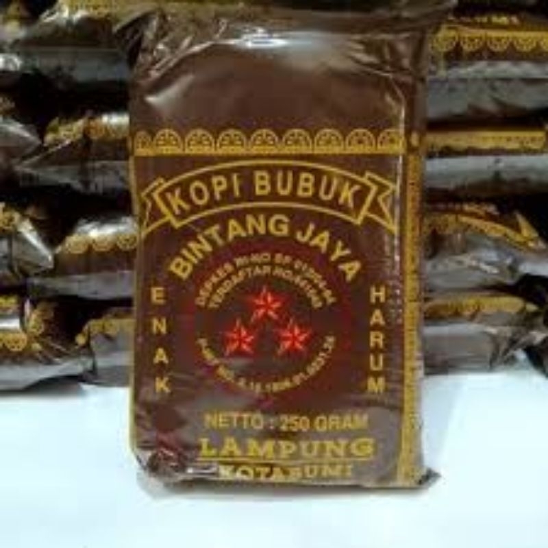 

Kopi bintang jaya 250 gr kopi asli Lampung utara Kotabumi