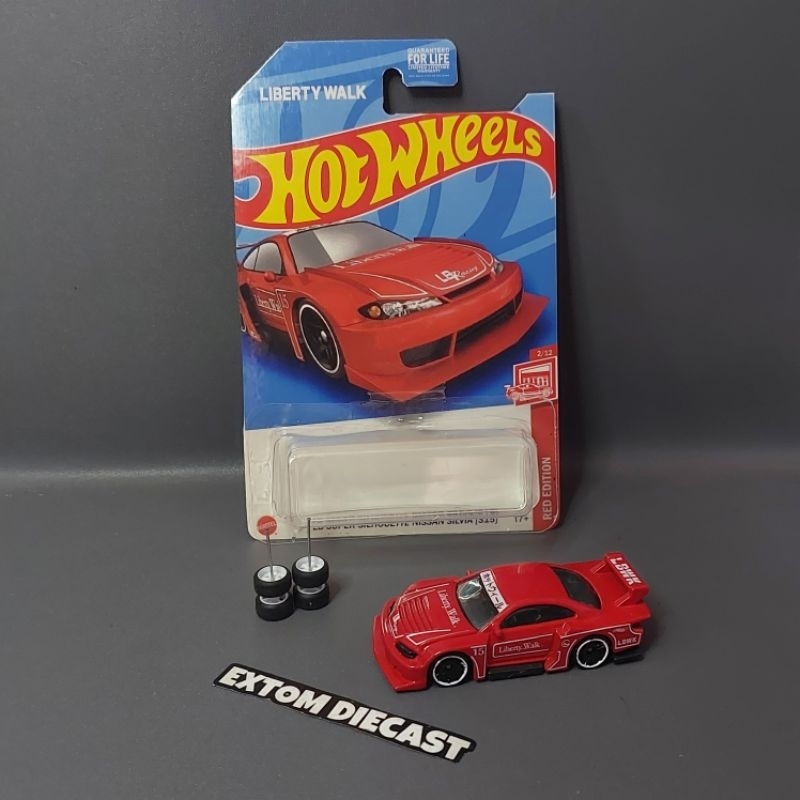 Hotwheels Nissan Silvia S15 LBWK Custom Red Edition