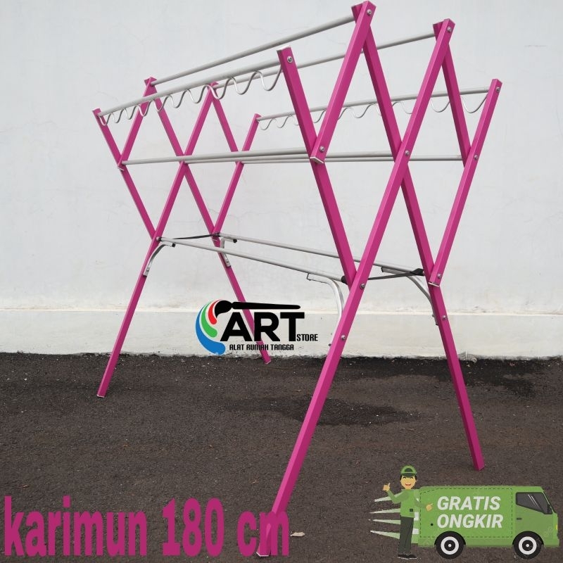 Jemuran Baju Jemuran Pakaian Handuk Aluminium 180cm