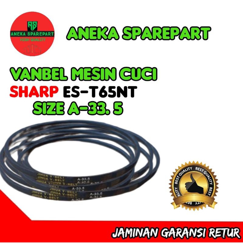 v-belt mesin cuci,Vanbelt mesin cuci SHARP type ES-T65NT size  A-33.5