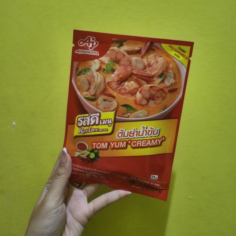 

Jual bumbu tomyam rosdee ajinomoto creamy 60g - produk thailand