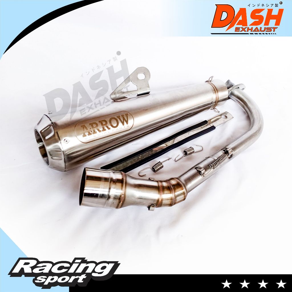 KNALPOT RACING ARROW UNTUK VARIO110 VARIO125 VARIO150 160 BEAT DELUXE BEAT FI SCOOPY MIO NMAX