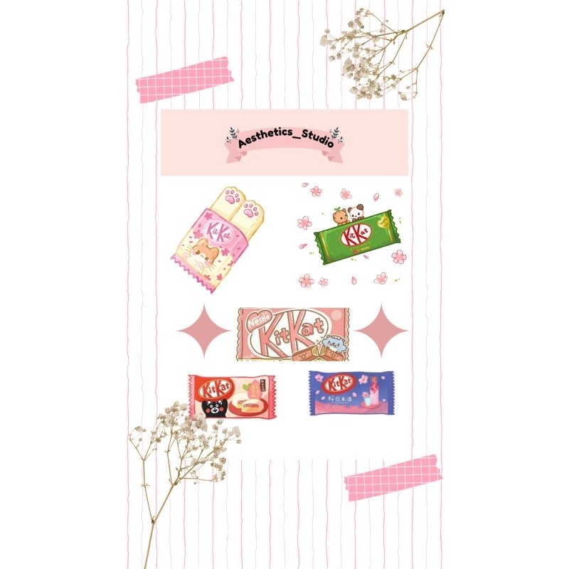 

A7 Kitkat stiker sheet