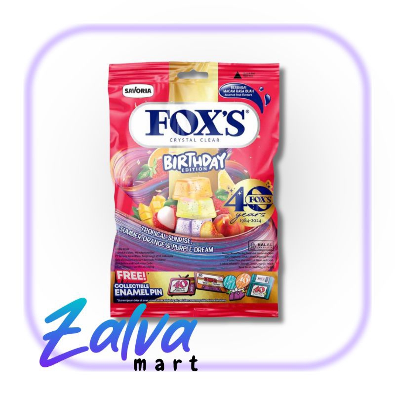 

Fox's Permen Aneka Rasa Buah Birthday Edition 2 x 80 g