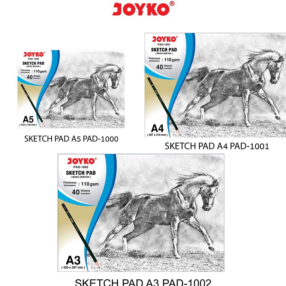 

Buy Now Joyko Sketch Pad Buku Gambar Sketsa 11 gsm 4 Sheets