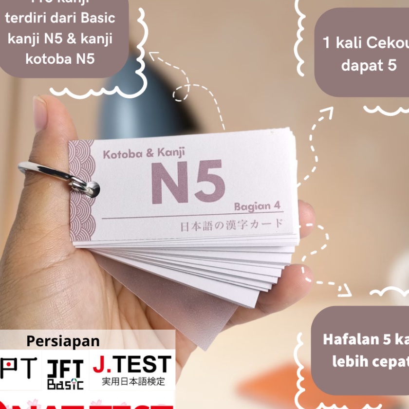 

FG2 41 Kanji FLASH CARD KANJI KOTOBA N5