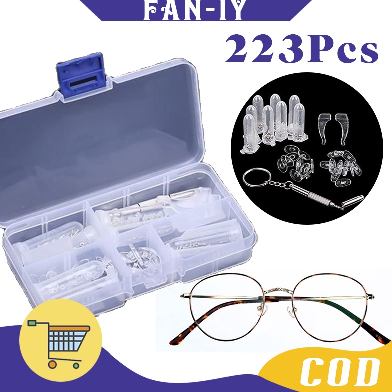 KODE L76A Komponen Perbaikan Kacamata Dispensing Box Berisi Set Obeng Kacamata Baut Kacamata Gagang 